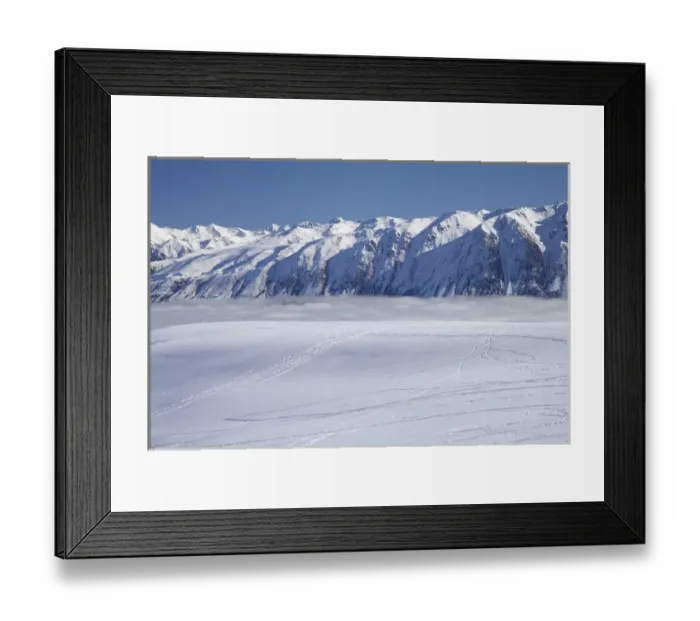 Framed Print : The Roundhill Ski Area with fog covered Lake Tekapo and the Hall Range, Mackenzie Country Framed Print : The Roundhill Ski Area with fog covered Lake Tekapo and the Hall Range, Mackenzie Country