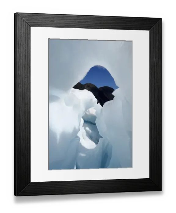 Framed Print : New Zealand, South Island, West Coast, Franz Josef Glacier, Ice Formation