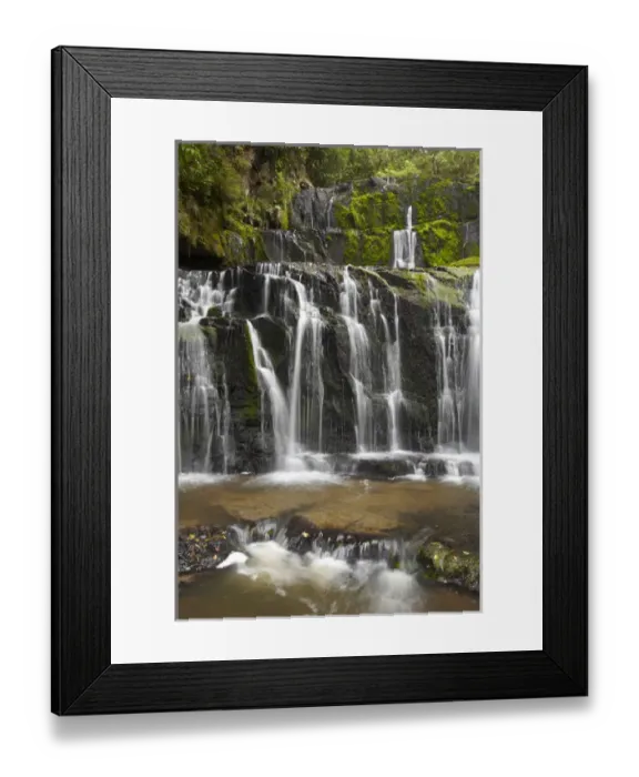 Framed Print : Purakaunui Falls, Catlins, South Otago, South Island, New Zealand