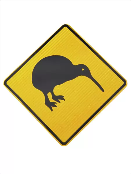 Children crossing warning sign, New Zealand