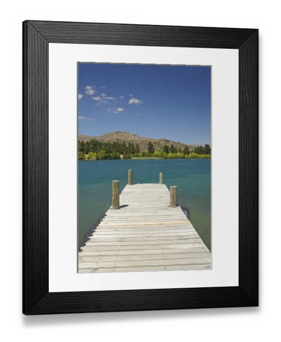 Framed Print : Jetty, Lake Dunstan, Cromwell, Central Otago, South Island, New Zealand Framed Print : Jetty, Lake Dunstan, Cromwell, Central Otago, South Island, New Zealand