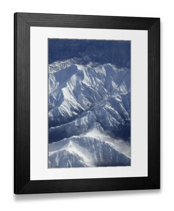 Framed Print : Kaikoura Ranges, South Island, New Zealand - aerial Framed Print : Kaikoura Ranges, South Island, New Zealand - aerial