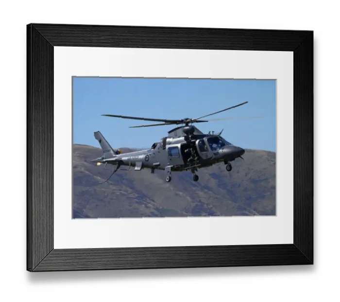 Framed Print : RNZAF Augustawestland A109 helicopter, Warbirds over Wanaka, Wanaka, Otago, South Island Framed Print : RNZAF Augustawestland A109 helicopter, Warbirds over Wanaka, Wanaka, Otago, South Island