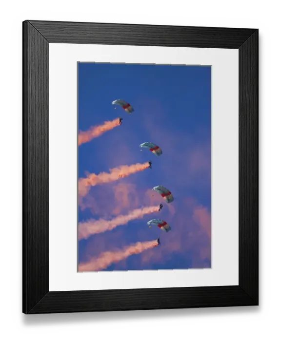 Framed Print : RNZAF Sky Divers, Warbirds over Wanaka, Wanaka, South Island, New Zealand Framed Print : RNZAF Sky Divers, Warbirds over Wanaka, Wanaka, South Island, New Zealand