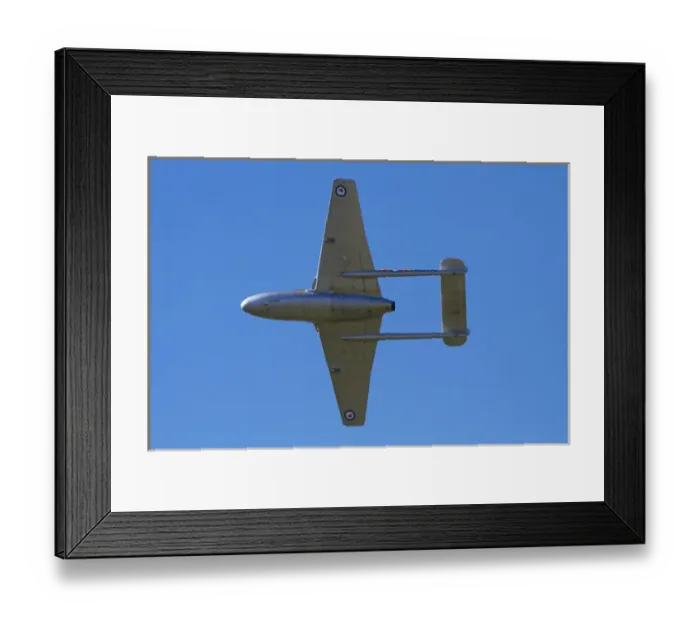 Framed Print : de Havilland Vampire Jet Attack Aircraft
