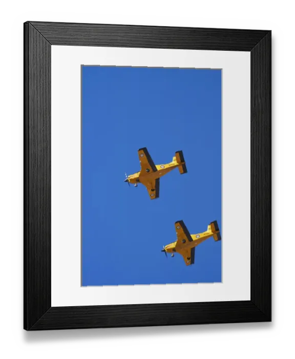 Framed Print : The Red Checkers Aerobatic Display Team with CT-4B Airtrainers