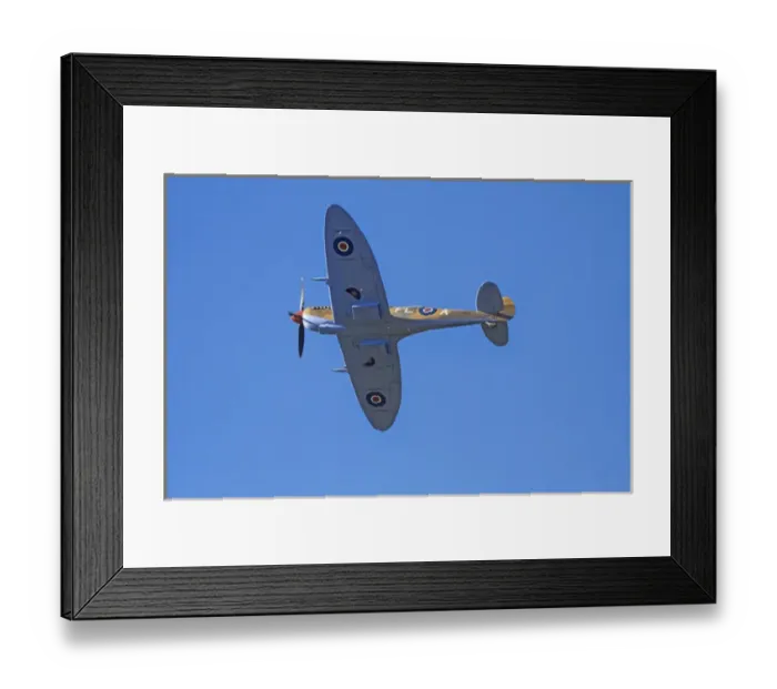 Framed Print : Tandem Supermarine Spitfire Trainer - British and allied WWII Fighter Plane