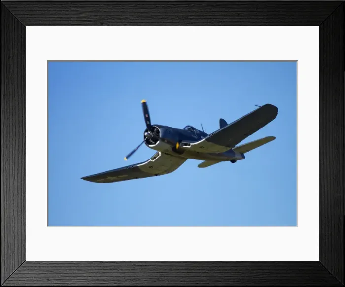 Framed Print : Goodyear Corsair FG-1D whispering death fighter bomber Framed Print : Goodyear Corsair FG-1D whispering death fighter bomber