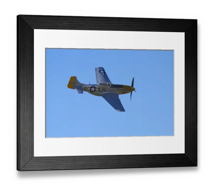 Framed Print : P-51 Mustang - American Fighter Plane