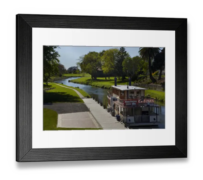 Framed Print : River Queen Paddle Steamer, Riverside Park, Taylor River, Blenheim, Marlborough, South Island Framed Print : River Queen Paddle Steamer, Riverside Park, Taylor River, Blenheim, Marlborough, South Island
