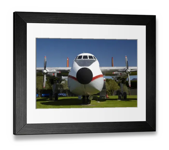 Framed Print : Vintage Argosy cargo aircraft, Woodbourne, Blenheim, Marlborough, South Island, New Framed Print : Vintage Argosy cargo aircraft, Woodbourne, Blenheim, Marlborough, South Island, New
