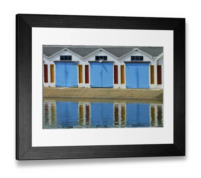 Framed Print : Boatsheds, Clyde Quay Marina, Wellington, North Island, New Zealand