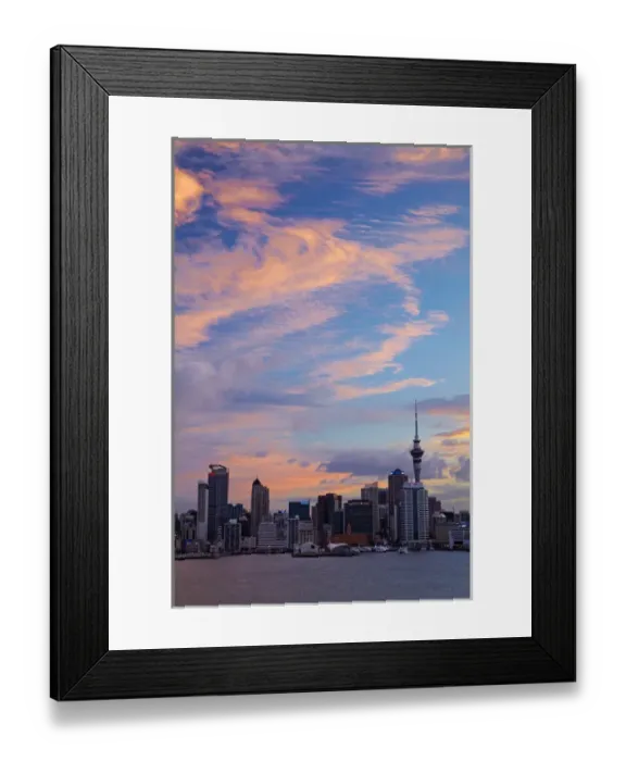 Framed Print : Auckland Central Business District, Skytower, and Waitemata Harbour, North Island, New Zealand Framed Print : Auckland Central Business District, Skytower, and Waitemata Harbour, North Island, New Zealand
