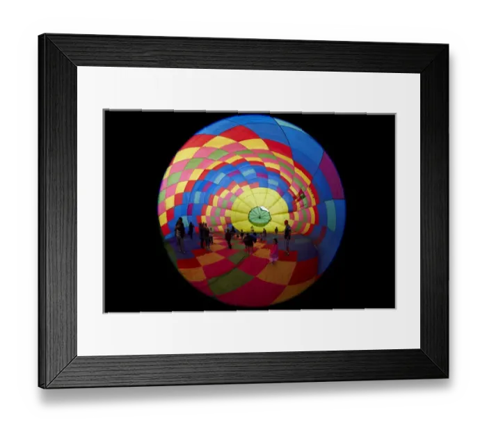 Framed Print : Inside a hot air balloon, Balloons over Waikato Festival, Lake Rotoroa, Hamilton