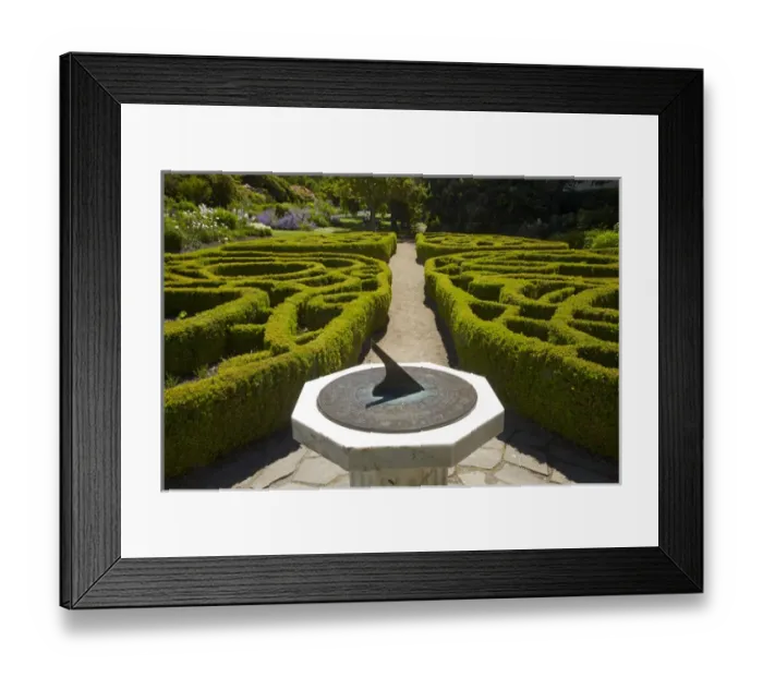 Framed Print : Sundial and Knot Garden, Botanic Gardens, Dunedin, Otago, South Island, New Zealand Framed Print : Sundial and Knot Garden, Botanic Gardens, Dunedin, Otago, South Island, New Zealand