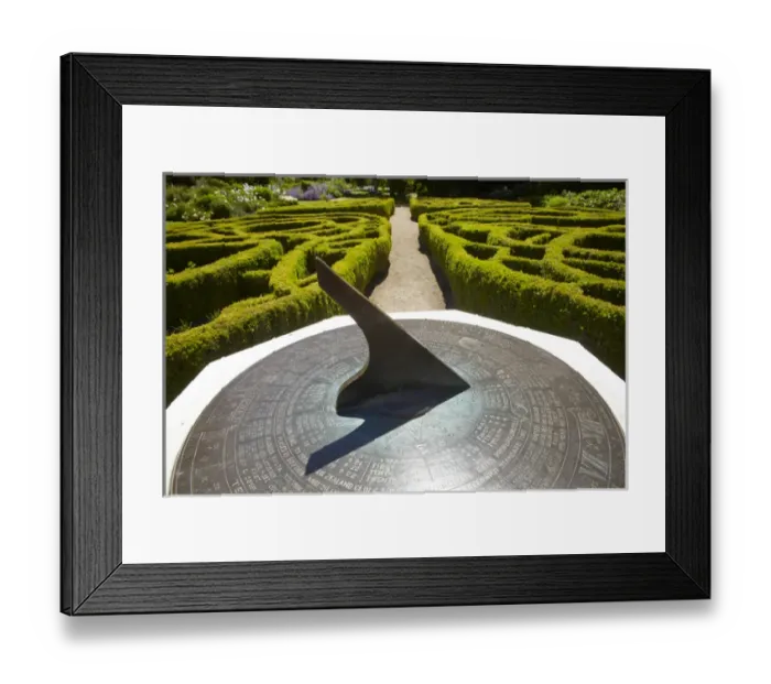 Framed Print : Sundial and Knot Garden, Botanic Gardens, Dunedin, Otago, South Island, New Zealand Framed Print : Sundial and Knot Garden, Botanic Gardens, Dunedin, Otago, South Island, New Zealand