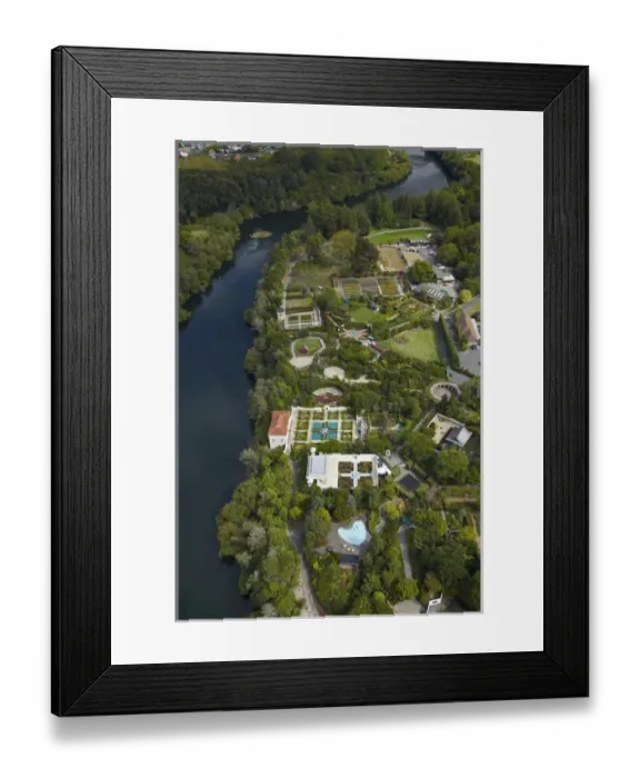 Framed Print : Waikato River and Hamilton Gardens, Hamilton, Waikato, North Island, New Zealand - aerial Framed Print : Waikato River and Hamilton Gardens, Hamilton, Waikato, North Island, New Zealand - aerial