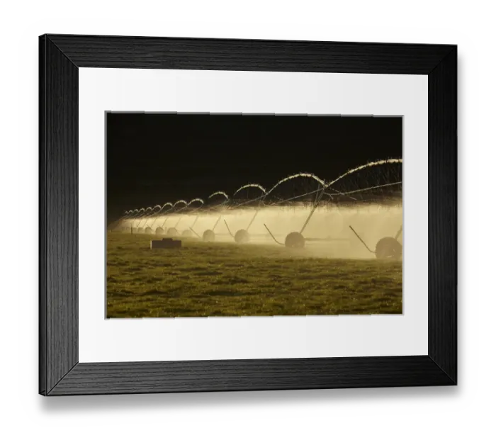 Framed Print : Centre pivot irrigation, near Twizel, Mackenzie District, South Canterbury, South Island Framed Print : Centre pivot irrigation, near Twizel, Mackenzie District, South Canterbury, South Island