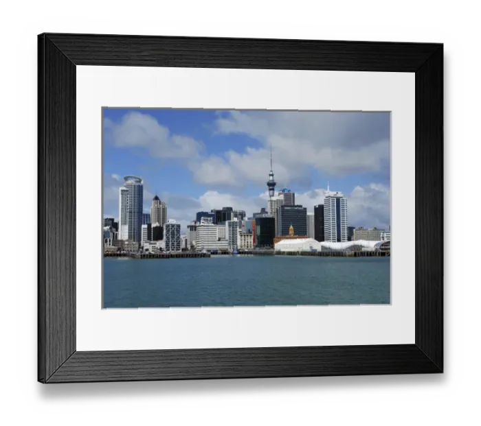 Framed Print : Skyline of downtown Auckland, Auckland, New Zealand Framed Print : Skyline of downtown Auckland, Auckland, New Zealand