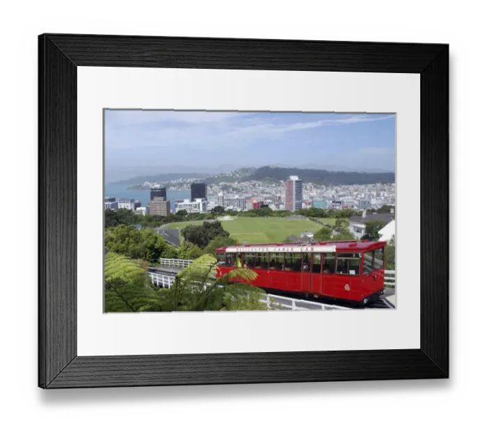 Framed Print : Cable Car, Wellington, New Zealand