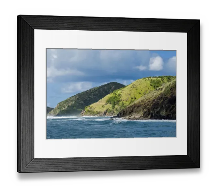 Framed Print : South East Coast, Antigua, West Indies, Caribbean, Central America