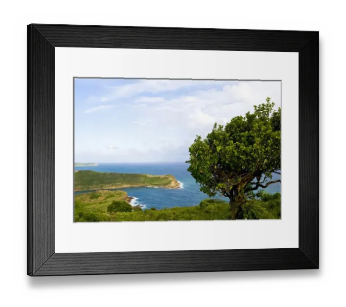 Framed Print : Indian Creek Point, Antigua, West Indies Framed Print : Indian Creek Point, Antigua, West Indies
