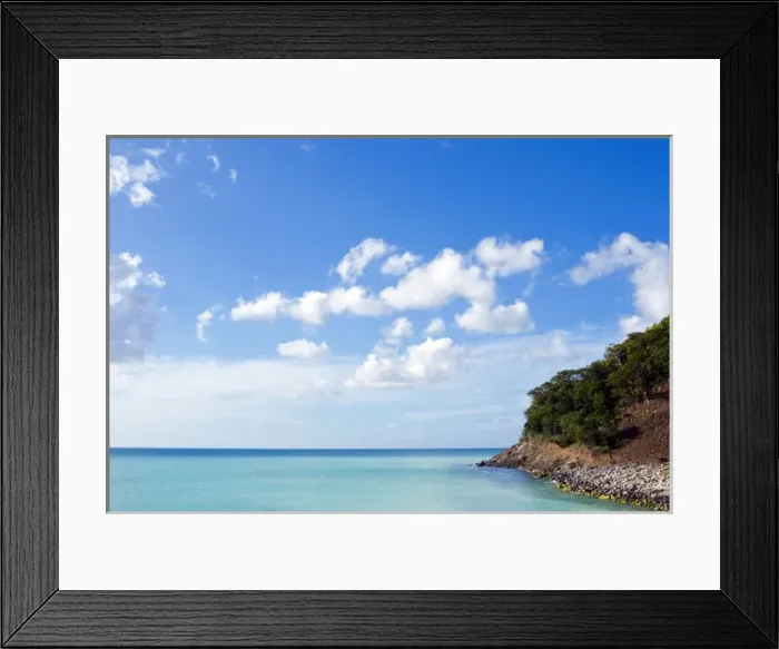 Framed Print : South west Coast, Antigua, West Indies, Caribbean, Central America Framed Print : South west Coast, Antigua, West Indies, Caribbean, Central America