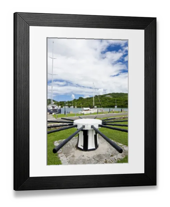 Framed Print : A Capstan, Nelsons Dockyard, Antigua, West Indies, Caribbean, Central America Framed Print : A Capstan, Nelsons Dockyard, Antigua, West Indies, Caribbean, Central America