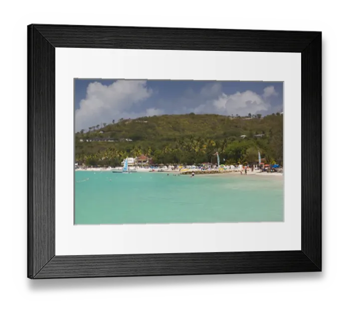 Framed Print : Antigua and Barbuda, Antigua, Dickenson Bay, beach Framed Print : Antigua and Barbuda, Antigua, Dickenson Bay, beach