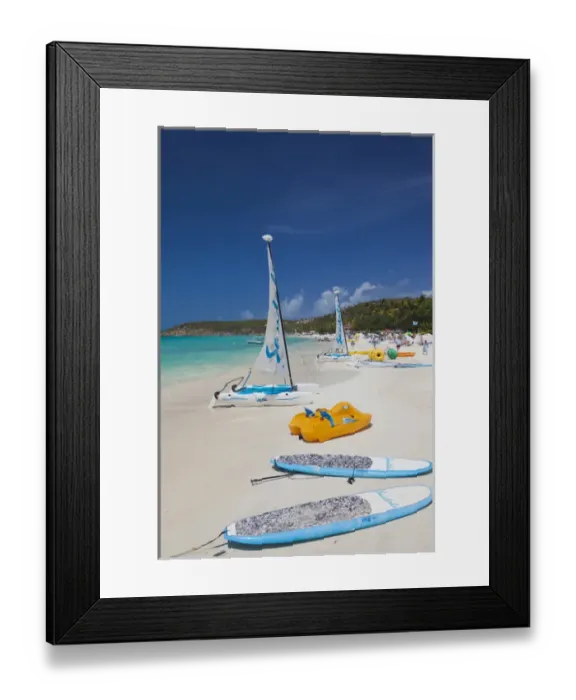 Framed Print : Antigua and Barbuda, Antigua, Dickenson Bay, beach, sailboats Framed Print : Antigua and Barbuda, Antigua, Dickenson Bay, beach, sailboats