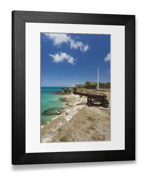 Framed Print : Antigua and Barbuda, Antigua, St. Johns, Fort James, old fort dating back to 1706