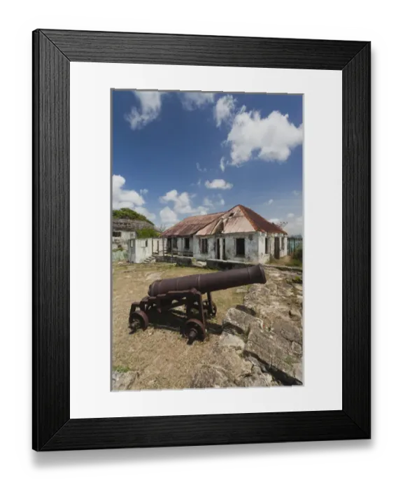 Framed Print : Antigua and Barbuda, Antigua, St. Johns, Fort James, old fort dating back to 1706 Framed Print : Antigua and Barbuda, Antigua, St. Johns, Fort James, old fort dating back to 1706