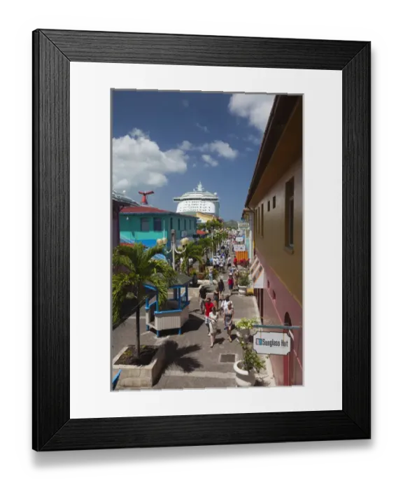 Framed Print : Antigua and Barbuda, Antigua, St. Johns, Heritage Quay, Cruiseship terminal shopping area Framed Print : Antigua and Barbuda, Antigua, St. Johns, Heritage Quay, Cruiseship terminal shopping area