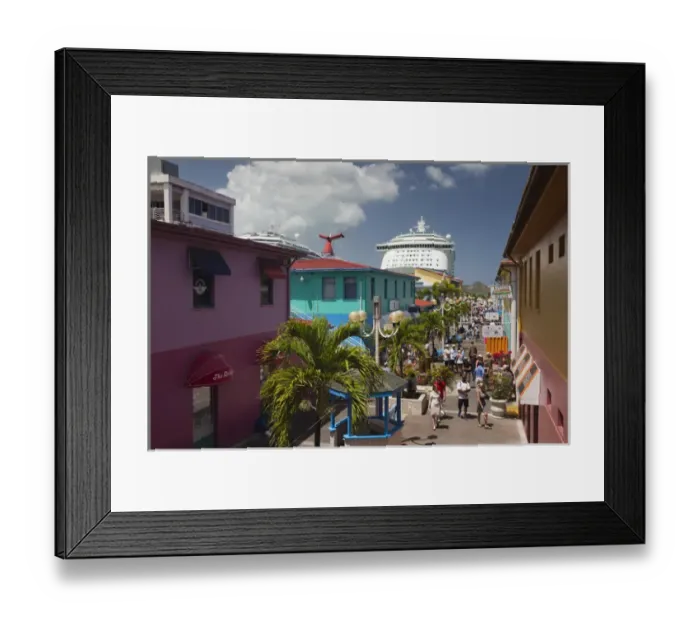 Framed Print : Antigua and Barbuda, Antigua, St. Johns, Heritage Quay, Cruiseship terminal shopping area Framed Print : Antigua and Barbuda, Antigua, St. Johns, Heritage Quay, Cruiseship terminal shopping area