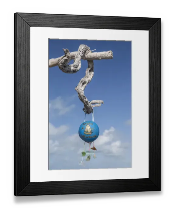 Framed Print : Bahamas, Exuma Island, Cays Land and Sea Park. Mobile on top of Boo Boo Hill. Credit as Framed Print : Bahamas, Exuma Island, Cays Land and Sea Park. Mobile on top of Boo Boo Hill. Credit as
