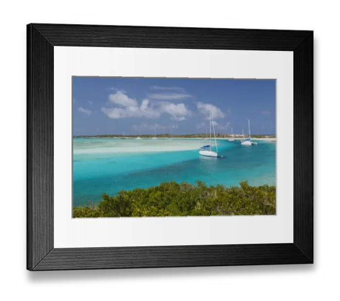 Framed Print : Bahamas, Exuma Island, Cays Land and Sea Park