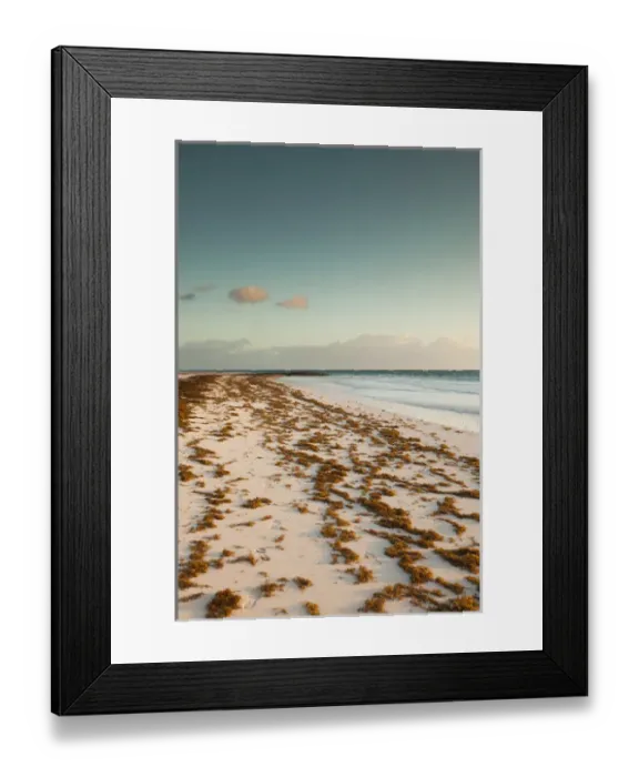 Framed Print : Bahamas, Eleuthera Island, Harbour Island, Pink Sands Beach, dawn