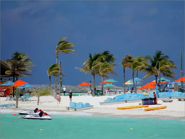 Caribbean, Bahamas, Castaway Cay. Beach and water Activities at Castaway Cay