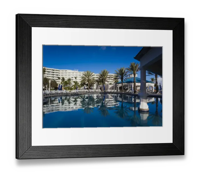 Framed Print : Bahamas, New Providence Island, Nassau, Cable Beach, Sheraton Cable Beach Resort