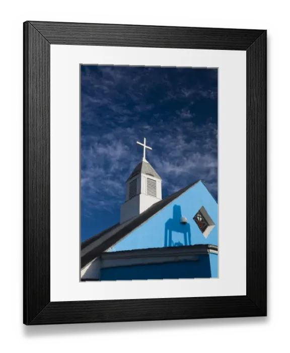 Framed Print : Bahamas, Eleuthera Island, Harbour Island, Dunmore Town, Catholic Church