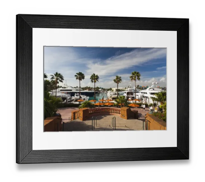 Framed Print : Bahamas, New Providence Island, Nassau, Paradise Island, Marina Village Framed Print : Bahamas, New Providence Island, Nassau, Paradise Island, Marina Village