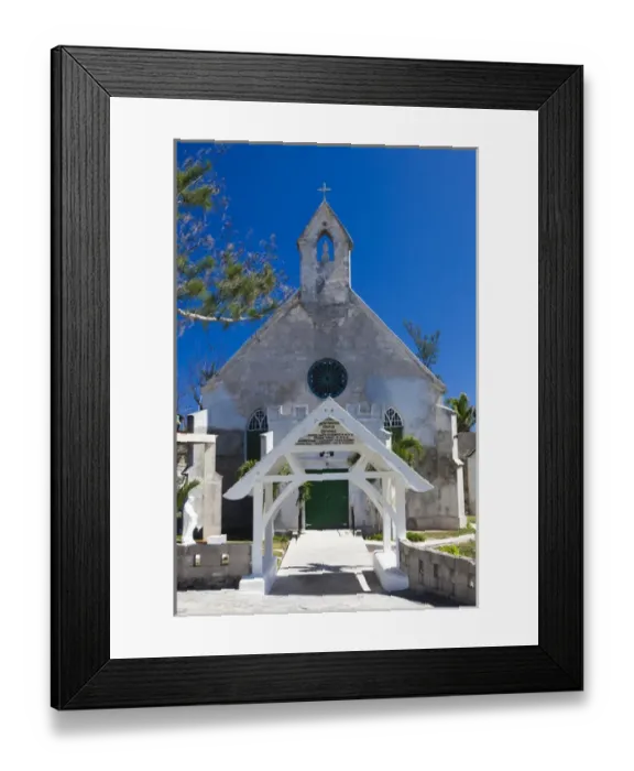 Framed Print : Bahamas, Eleuthera Island, Governors Harbour, St. Patricks Anglican Church Framed Print : Bahamas, Eleuthera Island, Governors Harbour, St. Patricks Anglican Church