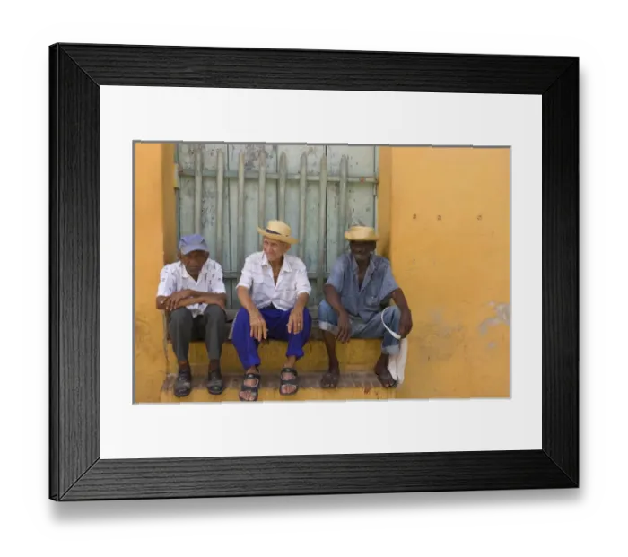 Framed Print : Men on the street, Trinidad, Cuba Framed Print : Men on the street, Trinidad, Cuba