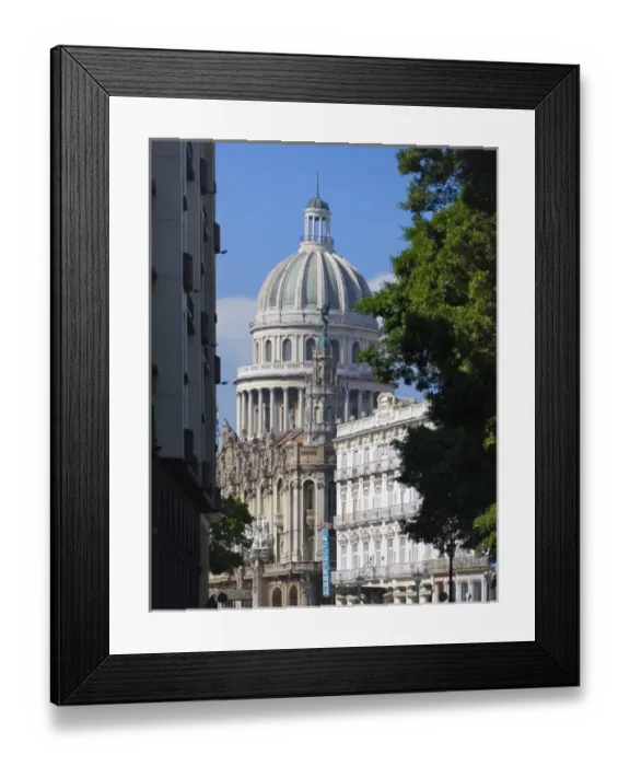 Framed Print : Capitol, Havana, UNESCO World Heritage site, Cuba