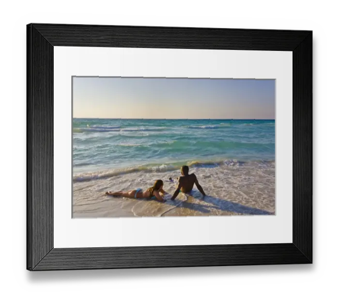 Framed Print : Multi-race tourists on the beach, Varadero, Cuba Framed Print : Multi-race tourists on the beach, Varadero, Cuba