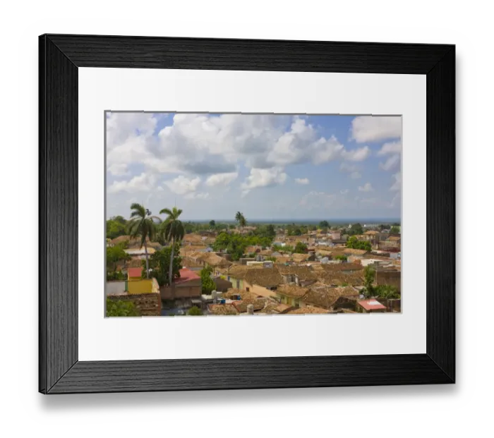 Framed Print : Rooftops, Trinidad, UNESCO World Heritage site, Cuba