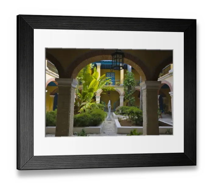 Framed Print : Courtyard in building in the historic center, Havana, UNESCO World Heritage site, Cuba Framed Print : Courtyard in building in the historic center, Havana, UNESCO World Heritage site, Cuba