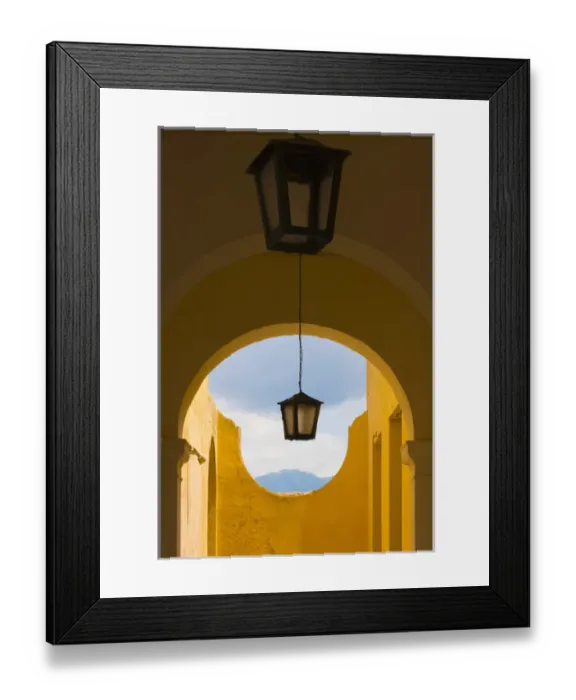 Framed Print : Lantern with arch gate, Trinidad, UNESCO World Heritage site, Cuba