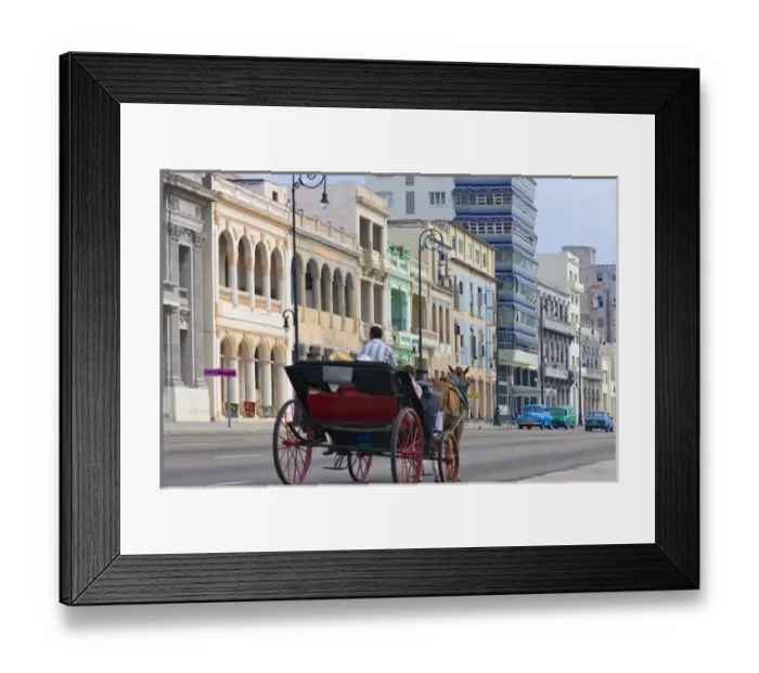 Framed Print : Horse carriage on the street, Havana, UNESCO World Heritage site, Cuba Framed Print : Horse carriage on the street, Havana, UNESCO World Heritage site, Cuba