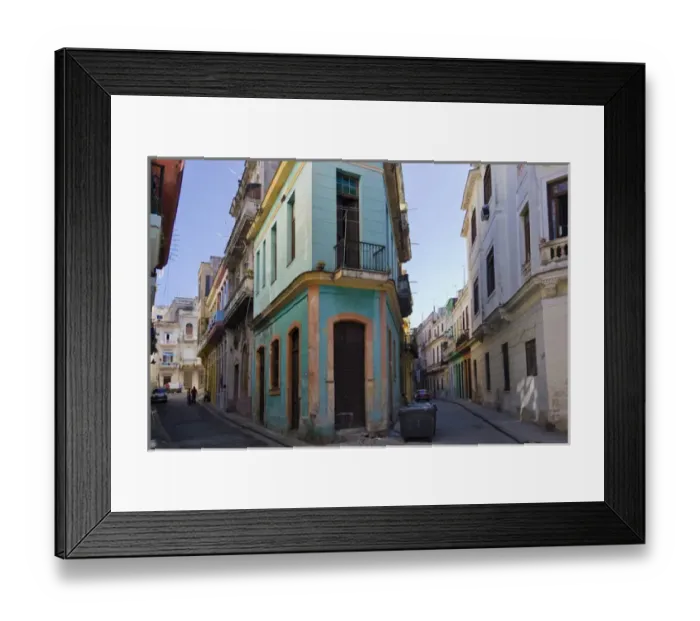 Framed Print : Old houses in the historic center, Havana, UNESCO World Heritage site, Cuba